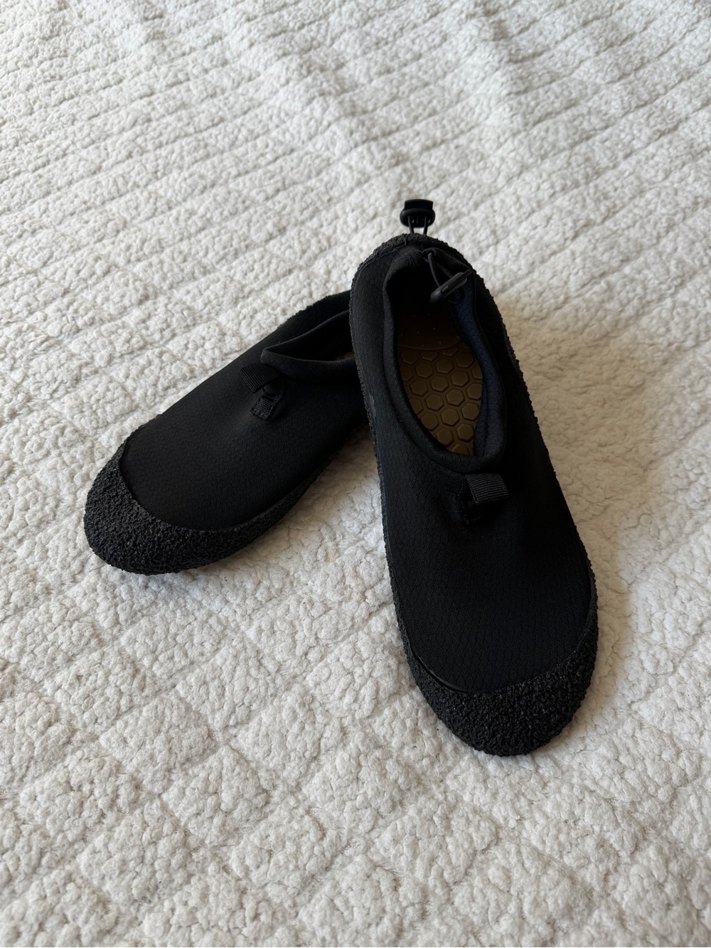 Women's Black Water-Ready Slip-On Sandals